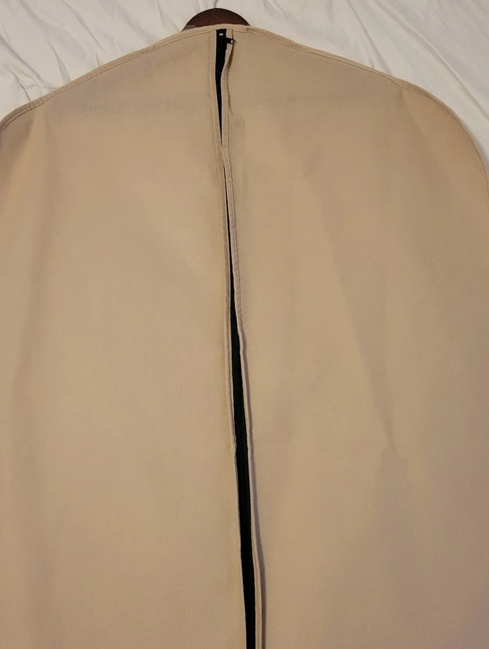 Tan Garment Bag, Coat, Jacket, Dress, Travel Clothing Storage Bag